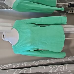 Express Fitted Ribbed Crewneck Sweater